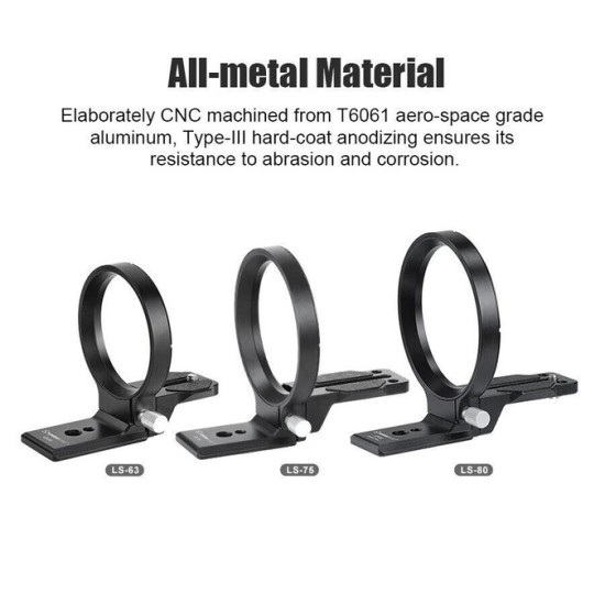 Rotatable Lens Collar Mount Plate LS-75